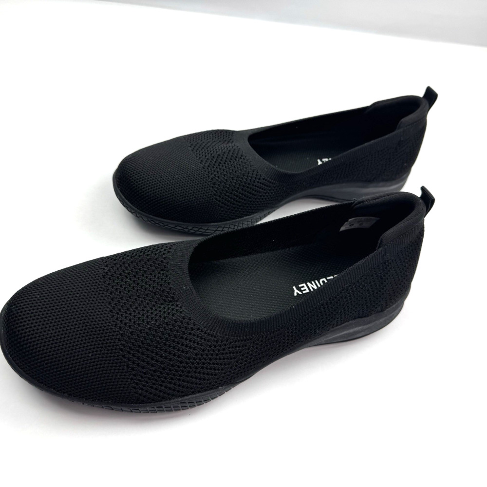 Lediney Women Ballet Flat Shoes Knit Slip On Ballerina Breathable Size 10.5w